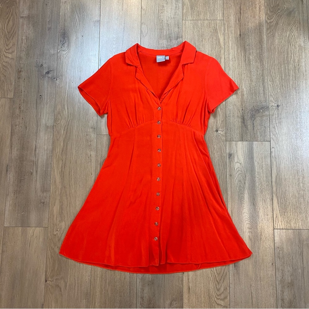 ASOS Button Through Mini Skater Dress
